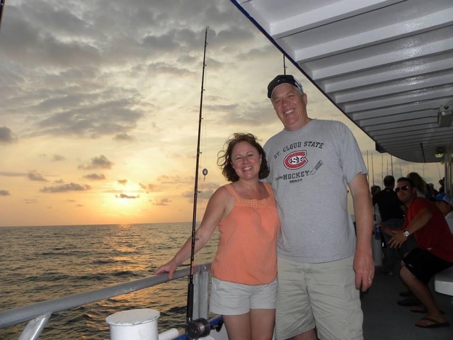 Tom Nelson enjoying vacation time in Florida with his wife Colleen Nelson.